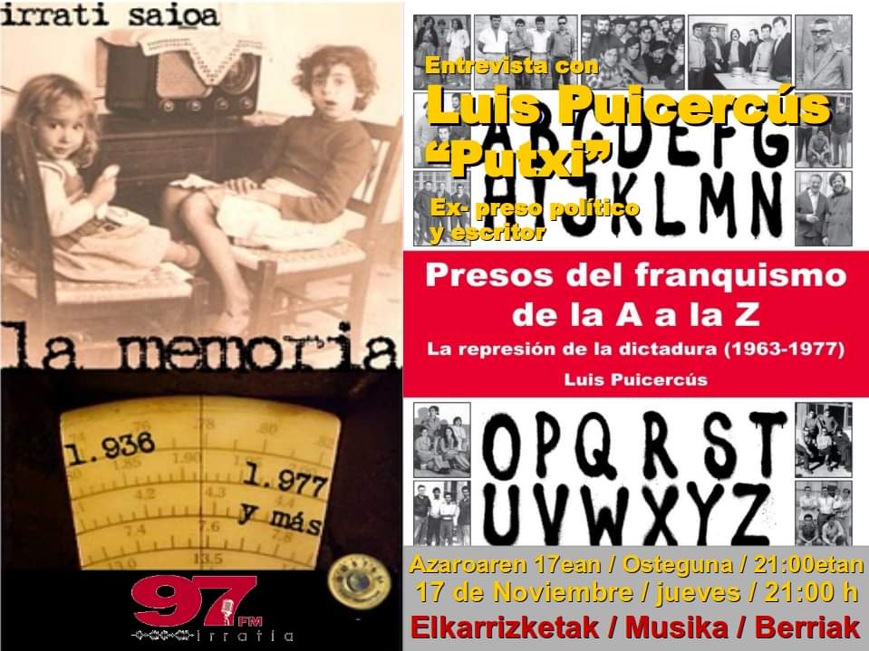 La Memoria: PRESOS DEL FRANQUISMO DE LA A A LA Z. LA REPRESIÓN DE LA DICTADURA (1963-1977)