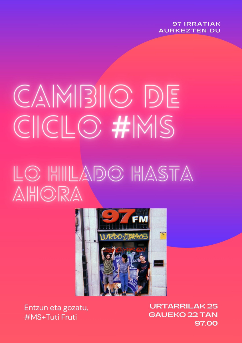 Madeja Sonikoa: #MS Cambio de Ciclo: Lo hilado hasta ahora…