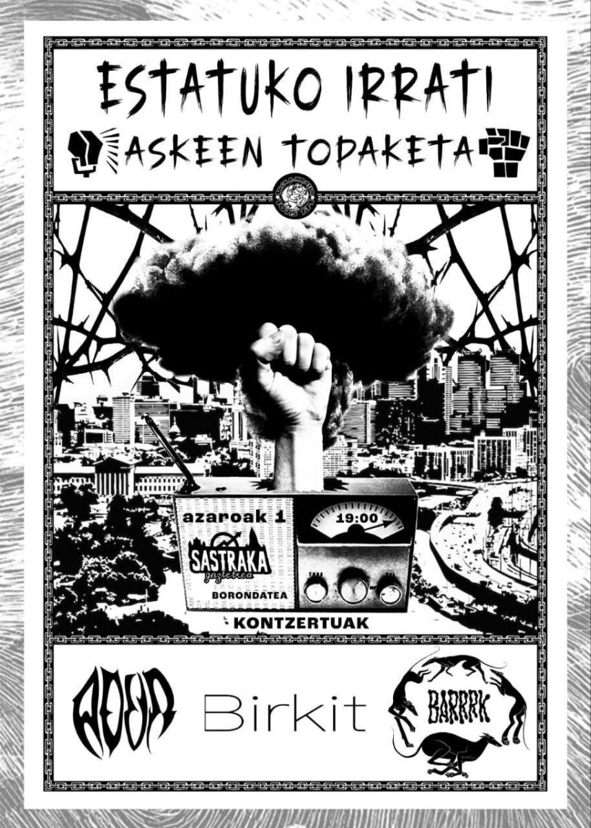 El canto de la tripulación: nº48 Encuentro Estatal de Radios Libres 2025 en el Gaztetxe de Sastraka, Bilbo